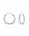 925 Sterling Silver Twisted Endless Hoop Earrings 558 (18mm) - CY12N4Q9B7Y