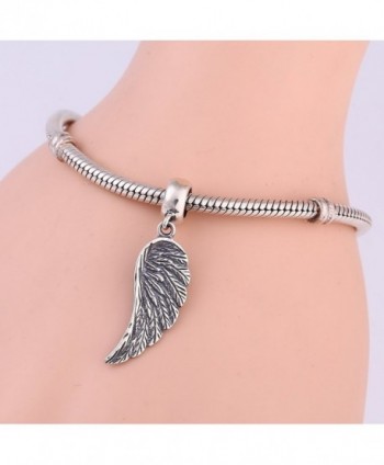 SoulBeads Sterling Feather Christian Bracelet in Women's Charms & Charm Bracelets