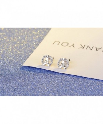 Silver Plated zirconia Shining Earrings