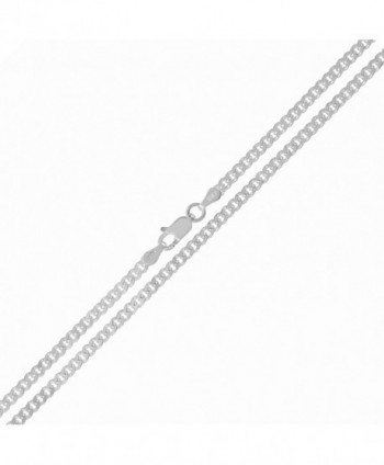 Sterling Silver Cuban Chain Necklace in Women's Chain Necklaces
