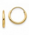 Madi K 14K Yellow Gold Endless Hoop Earrings (Approximate Measurements 8mm x 8mm) - C411DQUDS75