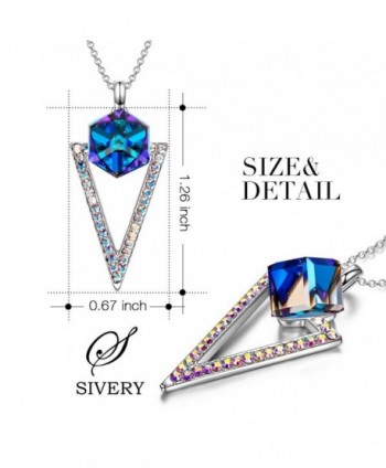 SIVERY Mothers Necklace Swarovski Crystal