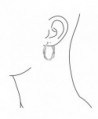 Bling Jewelry Infinity Earrings Rhodium in Women's Hoop Earrings