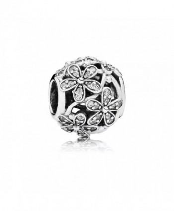 Angelbeads Dazzling Daisy Meadow Clear CZ Fits Bracelet 925 Sterling Silver Charms - C512LKEQ48N