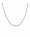 Alipeia Silver Plated 2mm Magic Round Snake Necklace Chain Bulk 16''-22'' - CC186WR8WLS