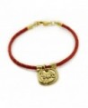 Kabbalah Plated Leather Bracelet Prosperity in Women's Charms & Charm Bracelets