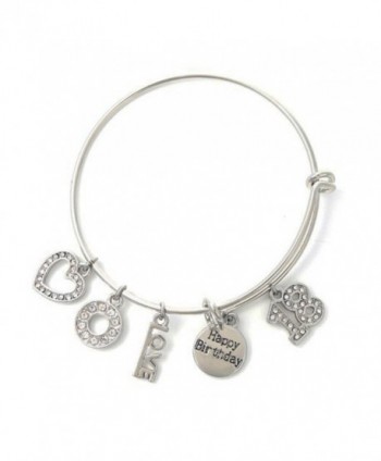 Birthday Expandable Engraved Adjustable Bracelet