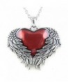 Controse Women's Silver-Toned Stainless Steel Guarded Heart Necklace 28" - CG12GK5DM8R