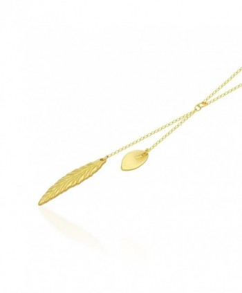 Elegant Necklace Feather Pendant Jewelry