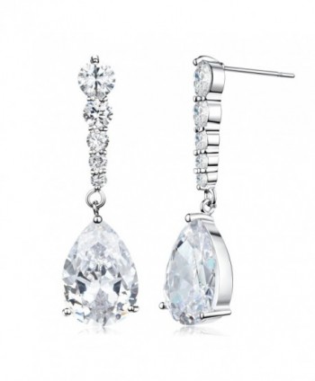 Fashion Jewelry Zirconia Teardrdop Earrings