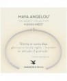 Dogeared Maya Angelou 2.0 "Attitude of Gratitude" Thin Engraved Cuff Bracelet - Silver - CU17YHW5DQE