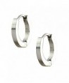INOX 316L Stainless Steel Huggie Hoop Earrings - C911L3HPBTB