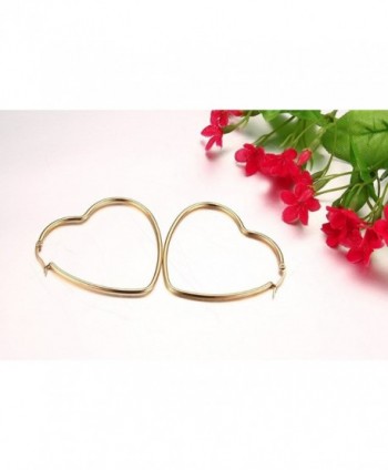 Womens Stainless Fashion Earrings Plated in Women's Hoop Earrings