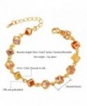 U7 Plated Colorful Zirconia Bracelet in Women's Link Bracelets