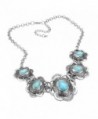 Rosemarie Collections Turquoise Statement Necklace