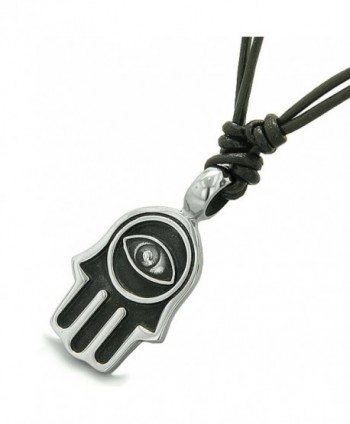 Amulet Reflection Pendant Necklace Leather in Women's Pendants