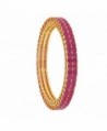 Ratnavali Jewels CZ Zirconia Gold Tone Bollywood Indian Bangles Jewelry Women - C2188IZAZ8X