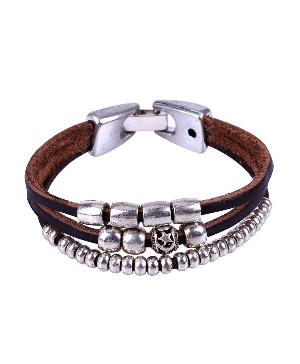 MAIMANI Zinc Alloy Genuine Leather Freshwater Cultured Pearl Bracelet Women Jewelry Nickel Free Lead Free - CW12LB42UX5