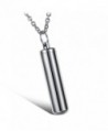 Brand New Titanium Stainless Steel Energy Cylinder/reservoir Creative Stylish Pendant Necklace in a Gift Box - C011DRL7UIB