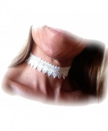 Beautiful White Lace Choker Necklace - CW17XX7NMAR