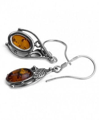 Sterling Silver Amber Classic Earrings