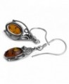 Sterling Silver Amber Classic Earrings