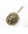 Bronze Picture Locket Pendant Necklace