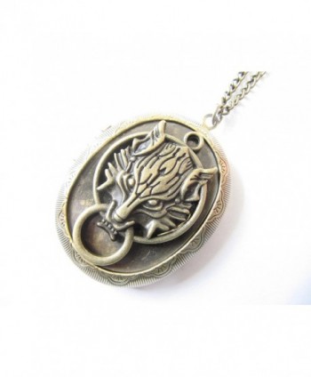 Bronze Picture Locket Pendant Necklace in Women's Lockets