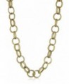 Betsey Johnson Gold-Tone Textured Chain-Link Long Necklace- 36" - CA1124Z4RY1