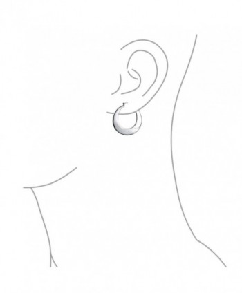 Bling Jewelry Sterling Silver Earrings in Women's Hoop Earrings