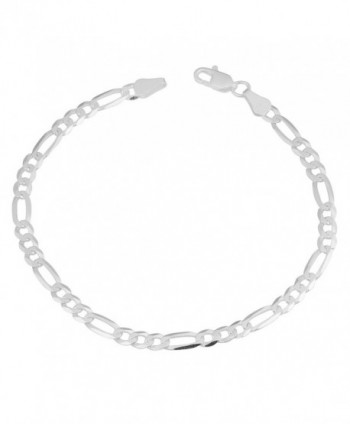 Sterling Silver 4.5mm Figaro Link Bracelet (8.5 inch) - C7125Y5LUL5