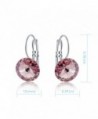 Crystal Leverback Earrings Swarovski Crystals