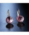 Crystal Leverback Earrings Swarovski Crystals in Women's Drop & Dangle Earrings