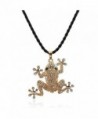 Winter.Z Frog jewelry accessories hollow retro fashion sweater chain necklace - C5120X0C0AP
