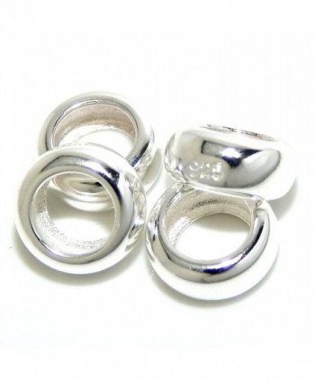Sterling Silver Four piece Rubber Spacers