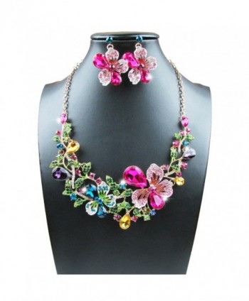 Yuhuan Costume Statement Necklace Earrings