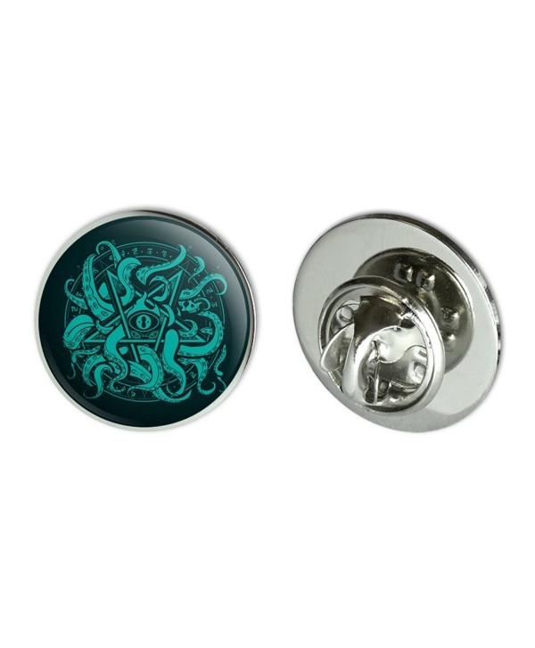 Cthulhu Elder Sign Pentagram Metal 0.75" Lapel Hat Pin Tie Tack Pinback - CS184W5HKD8