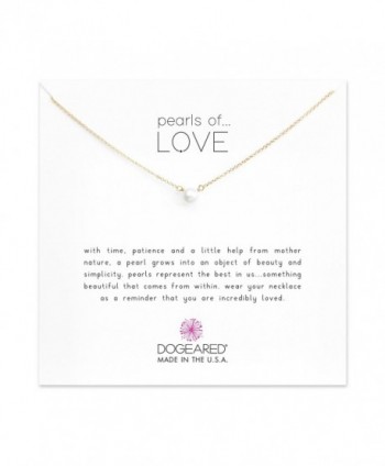 Dogeared Pearls of Love Freshwater Cultured Gold Filled 16" with 2" Extender Boxed Necklace - Gold - CE11DFG0XYL