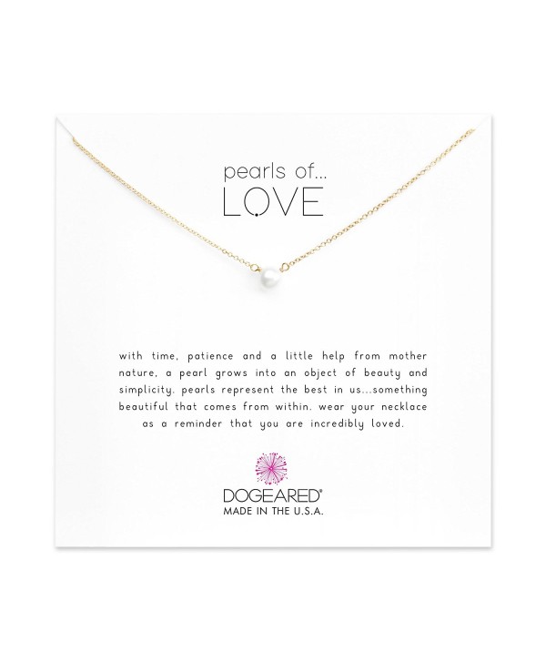 Dogeared Pearls of Love Freshwater Cultured Gold Filled 16" with 2" Extender Boxed Necklace - Gold - CE11DFG0XYL
