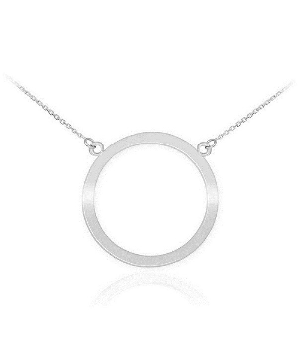 925 Sterling Silver Circle of Life Pendant Karma Necklace- 18" - CV11JB7V6WL