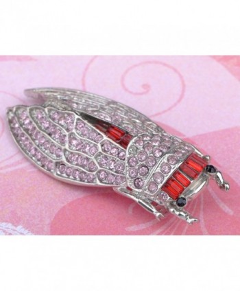 Alilang Womens Silvery Rhinestones Cicada