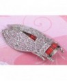 Alilang Womens Silvery Rhinestones Cicada