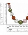 Stunning Multi Color Round Necklace in Women's Pearl Strand Necklaces