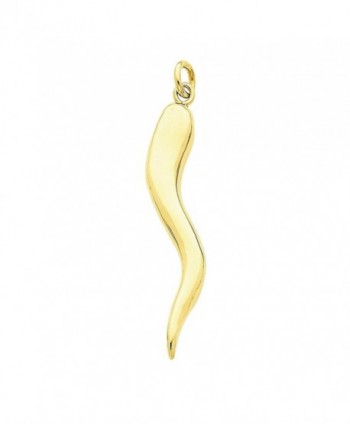 14k Yellow Gold Italian Horn Charm - CJ1274HKD5Z