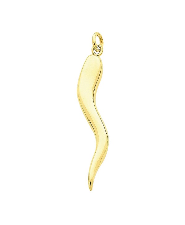 14k Yellow Gold Italian Horn Charm - CJ1274HKD5Z