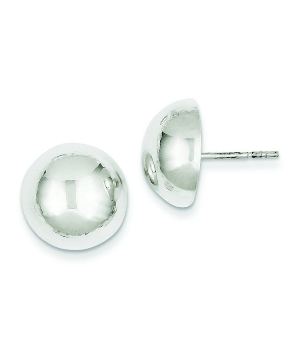 Sterling Silver Button Earrings - CO1157354U3