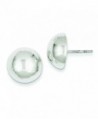 Sterling Silver Button Earrings - CO1157354U3