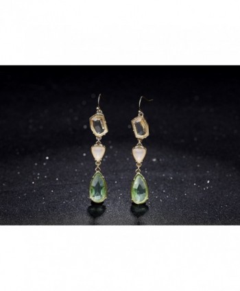 Ellena Rose Green Coral Earrings in Women's Drop & Dangle Earrings