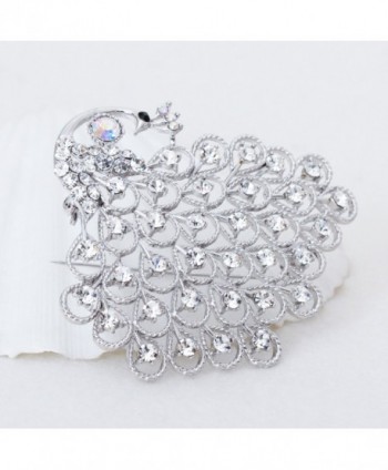 Gorgeous Bridesmaid Jewelry Crystal Silver tone in Women's Brooches & Pins