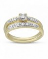 1/10 CTTW Bridal or Promise Ring in Sterling Silver - yellow-gold-plated-silver - CI17YDUSAKG